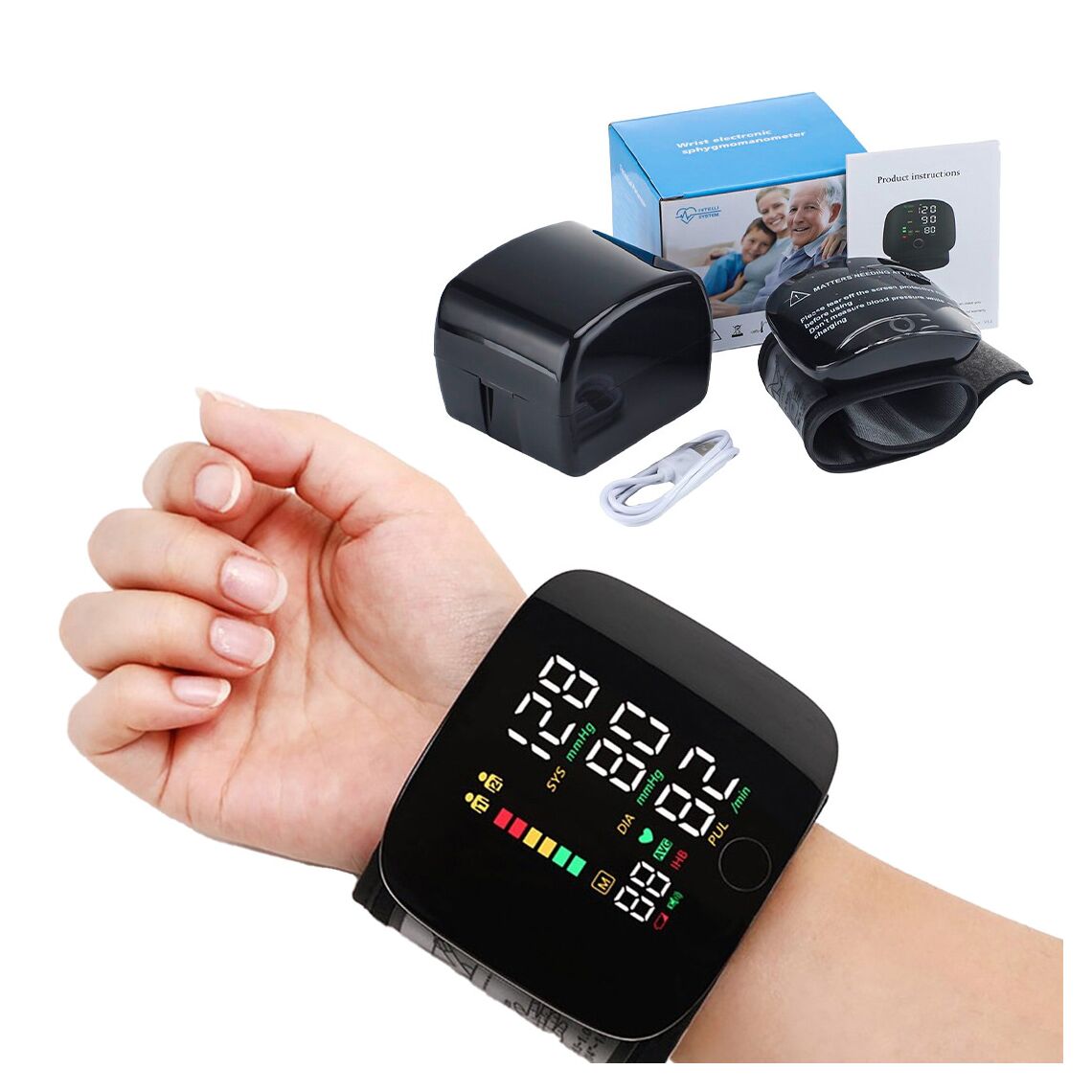 Smart Digital Wrist Blood Pressure Monitor